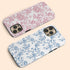 Custom Initials French Toile De Jouy iPhone Case V1
